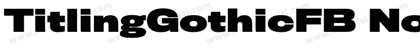 TitlingGothicFB Norm字体转换